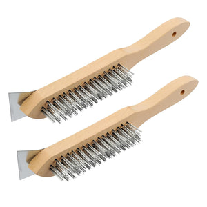 12 Inch Stainless Steel Wire Scratch Brush 2pcs