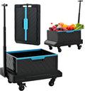MAXMAN Folding Hand Truck, 132Lbs Heavy Duty Foldable Dolly Cart