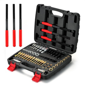 MAXMAN 61Pcs Thread Chaser Set, UNC/UNF/Metric
