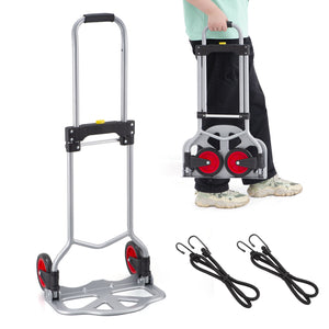 Portable Aluminum Dolly 7.5lb Lightweight Luggage Cart