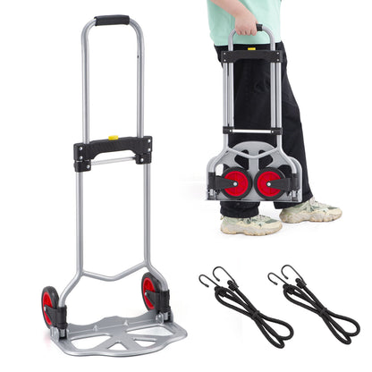Portable Aluminum Dolly 7.5lb Lightweight Luggage Cart