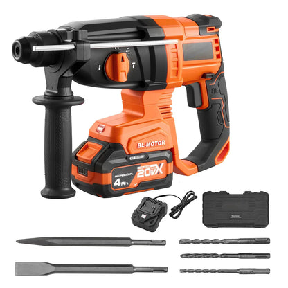 20V Battery Powered 7/8” SDS-Plus Rotary Hammer Drill