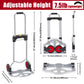 Portable Aluminum Dolly 7.5lb Lightweight Luggage Cart