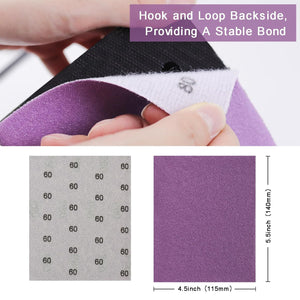 1/4 Sheet Sandpaper Sheets, 20Pcs 180 Grit Sandpaper 4.5" x 5.5"