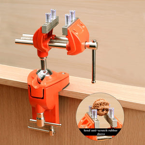 MAXMAN Clamp Bench Vise with Post Universal