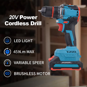 Portable Industrial Variable-speed Brushless Motor Electric Cordless Impact Drill