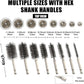 Stainless Steel Bore Brush, 8pcs Wire Brush for Drill