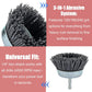 Nylon Drill Brush Set for Rust Removal - 9 Pack Abrasive Wheel & Cup Brush Attachments