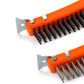 14 Inch Stainless and Carbon Steel Wire Scratch Brush 2 Pcs