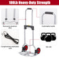 Portable Aluminum Dolly 7.5lb Lightweight Luggage Cart