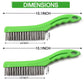 Stainless Steel Wire Brush Set 2 PCS 10 Inch