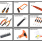 45pcs Auto Repair Car Complete Set of Tools in Hard Box Hand Tool Big Set