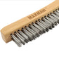 Heavy Duty Stainless Steel Wire Brush with 14" Long Beech Handle