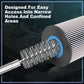 Nylon/Brass/SS Bristles Wire Brush for Drill 18-Pack, 1/4"Hex Shank
