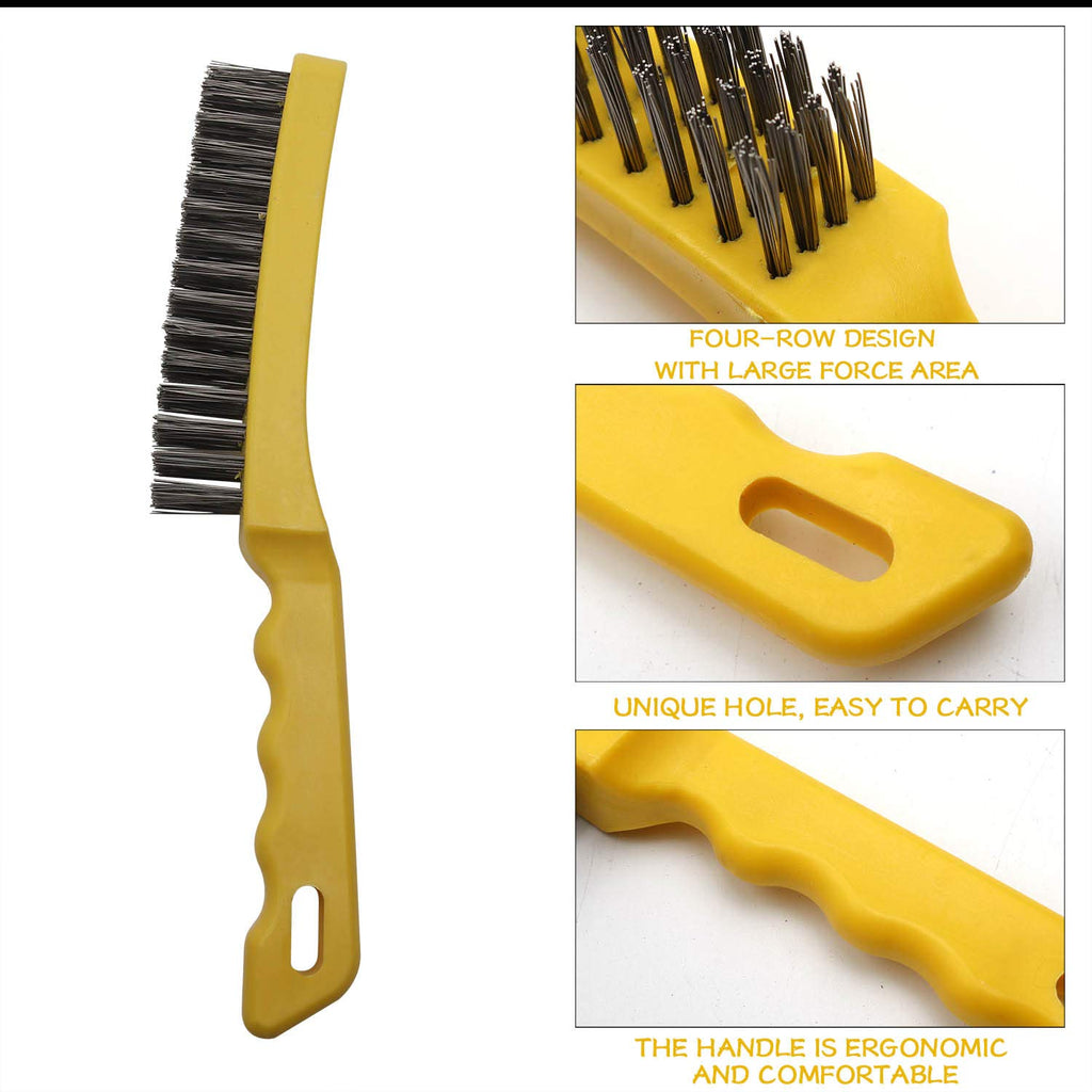 Wire Scratch Brush 2 Set 11 Inch