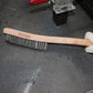 Heavy Duty Stainless Steel Wire Brush with 14" Long Beech Handle
