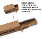 Brass Brush Set 4Pcs with 10 Inch Natural Beechwood Handle