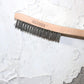 Heavy Duty Stainless Steel Wire Brush with 14" Long Beech Handle