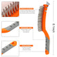 14 Inch Stainless and Carbon Steel Wire Scratch Brush 2 Pcs