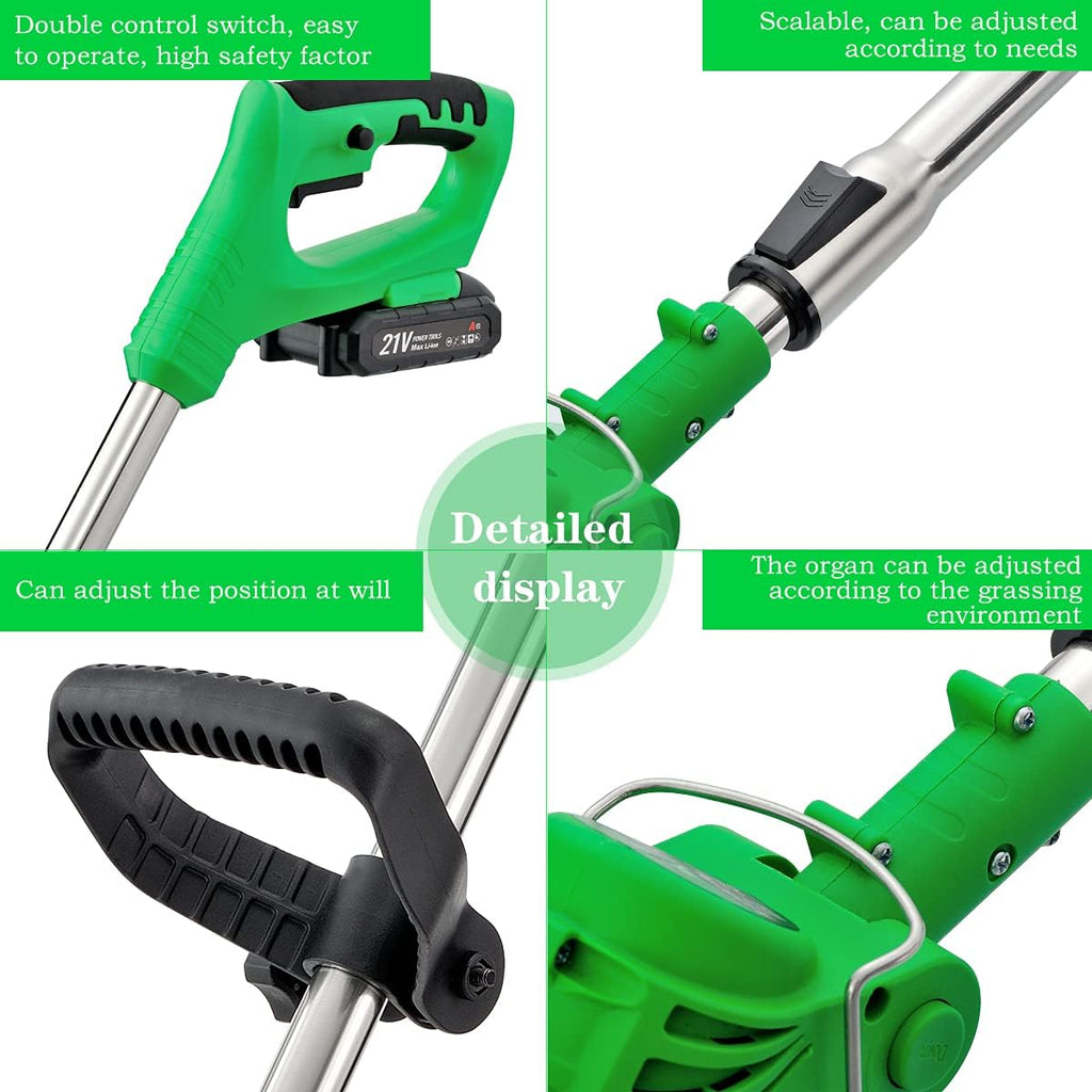 Weed Wacker Cordless Electric Brush Cutter 52 Inch